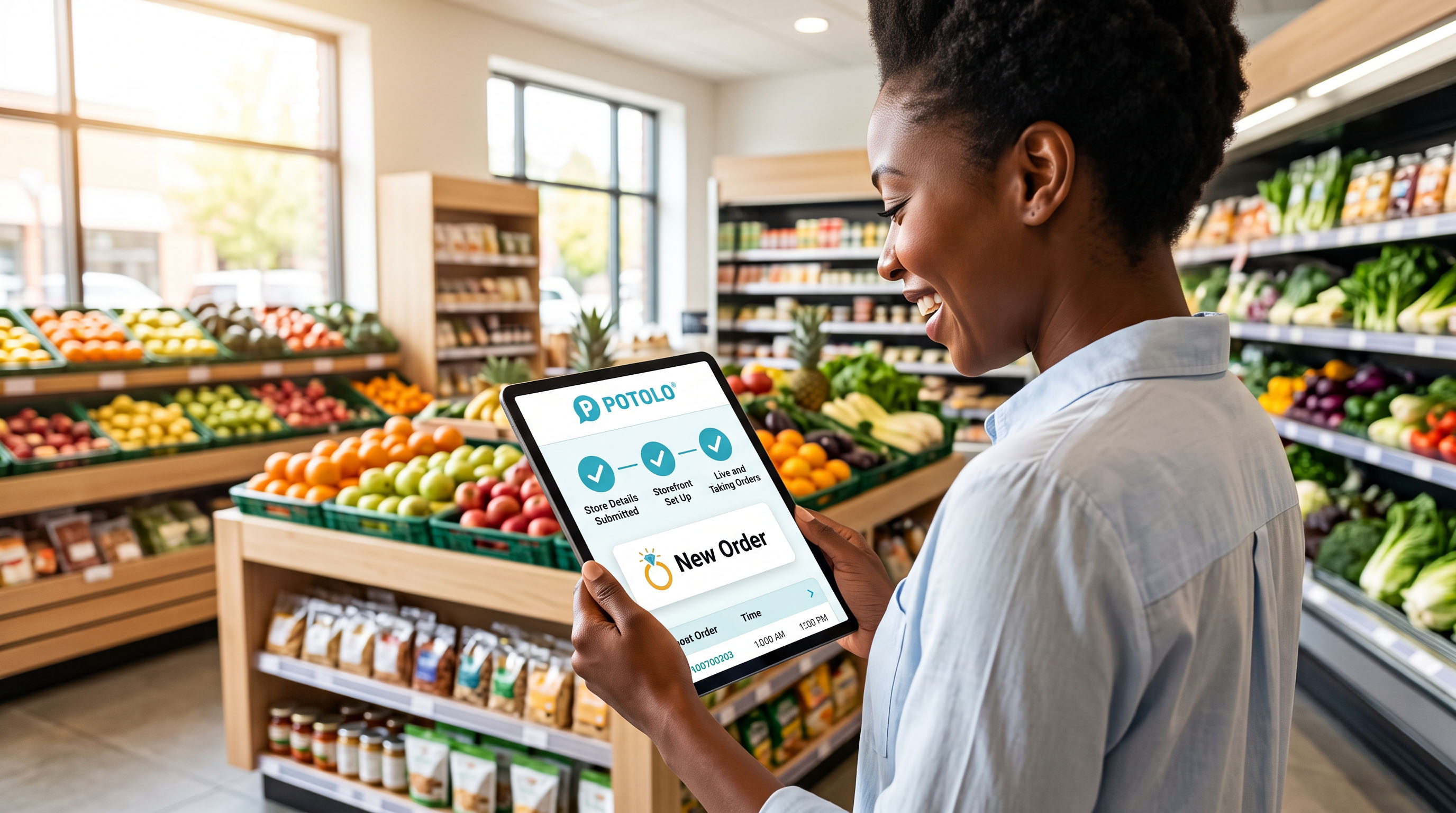 Supermarket going live on Potolo in days, not months