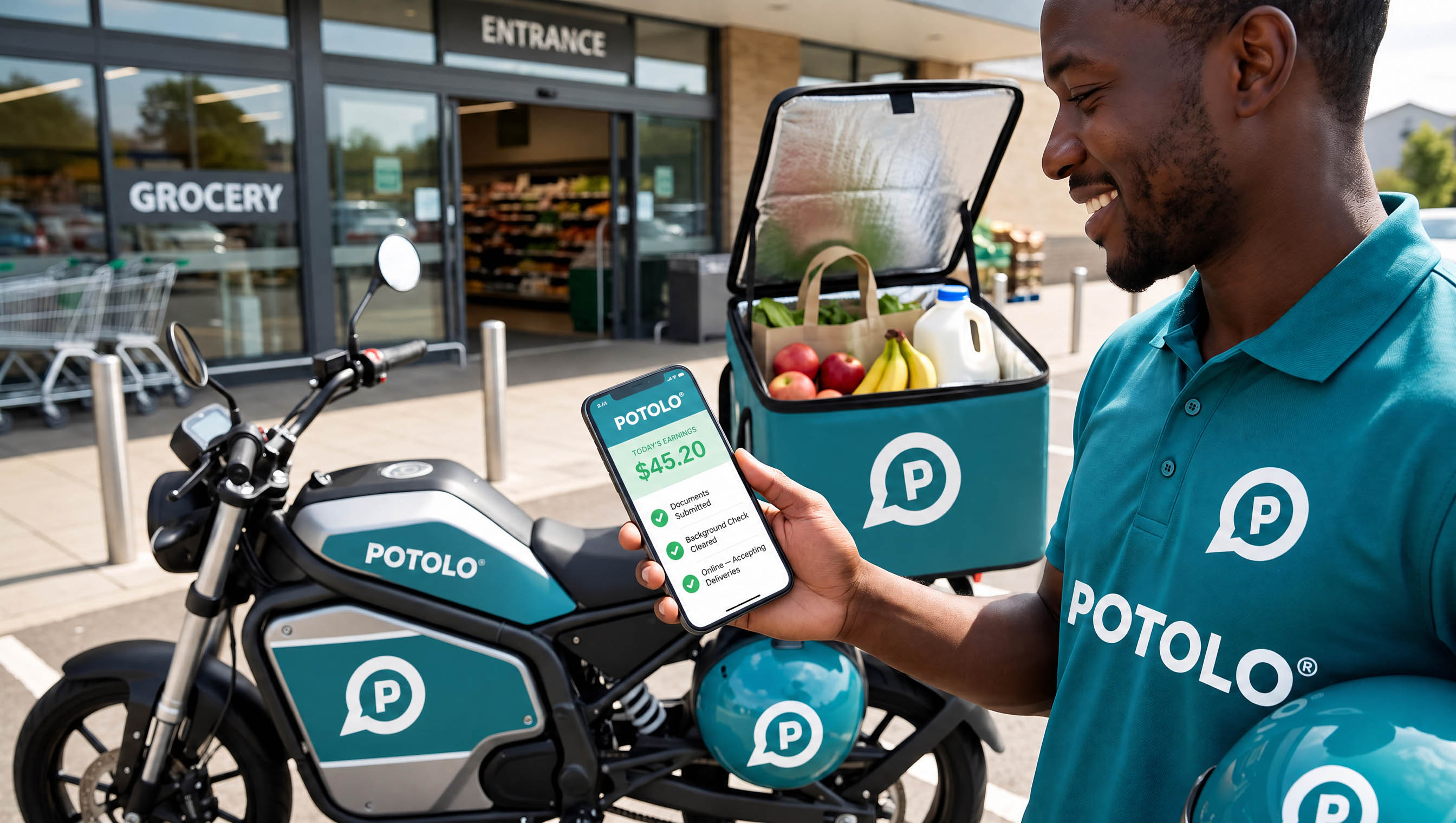 Start earning in three steps with Potolo